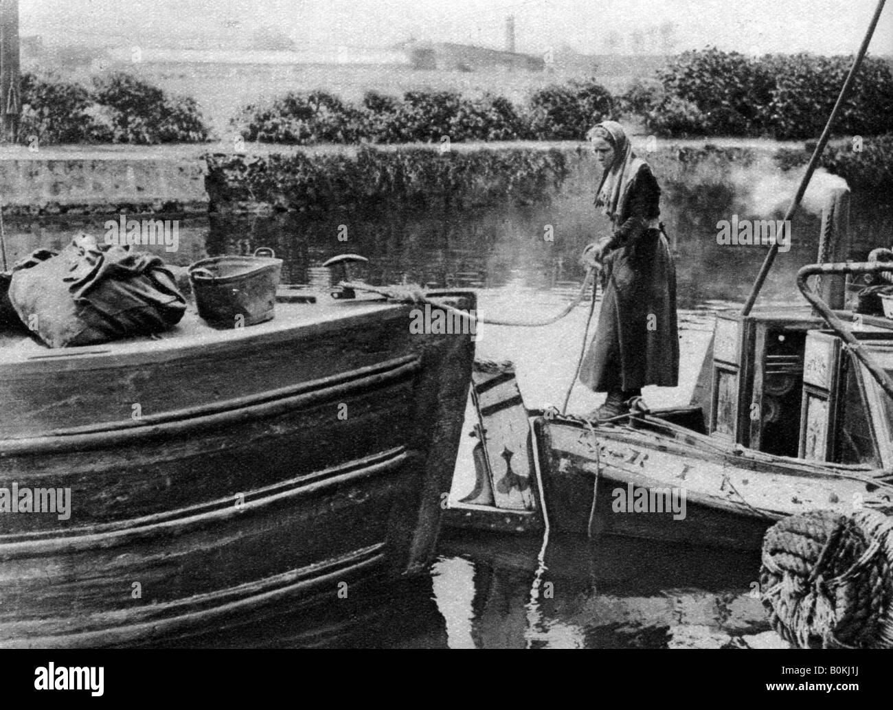 Canal vita, Londra, 1926-1927. Artista: sconosciuto Foto Stock