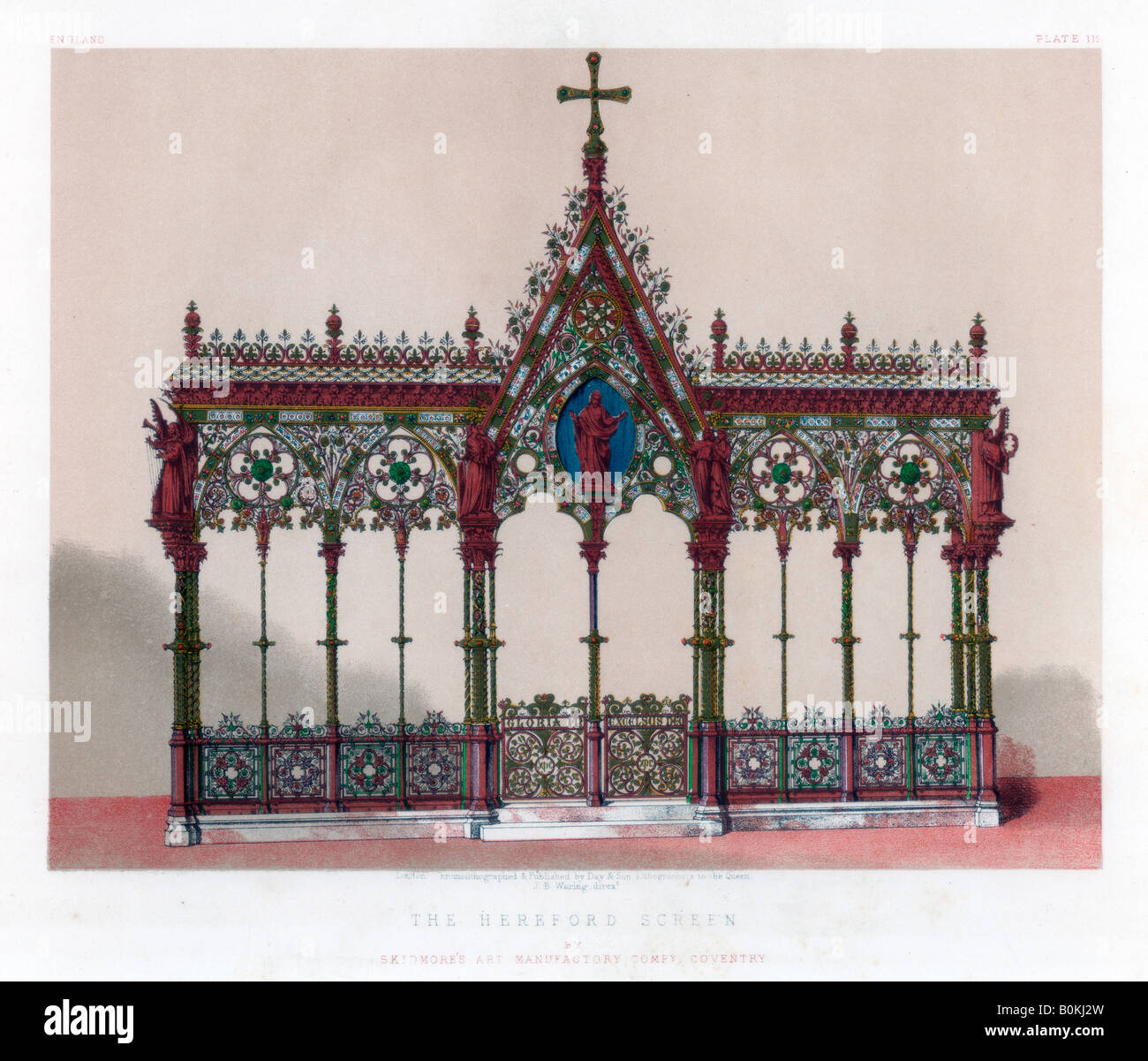 'L'Hereford schermo", secolo XIX.Artista: John Burley Waring Foto Stock