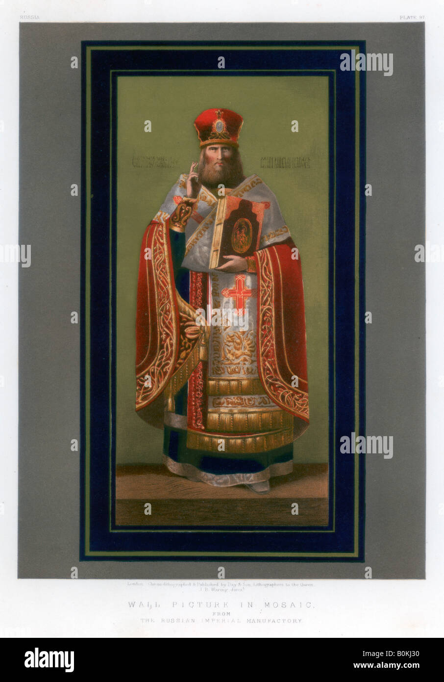 "L'immagine a parete in mosaico", secolo XIX.Artista: John Burley Waring Foto Stock