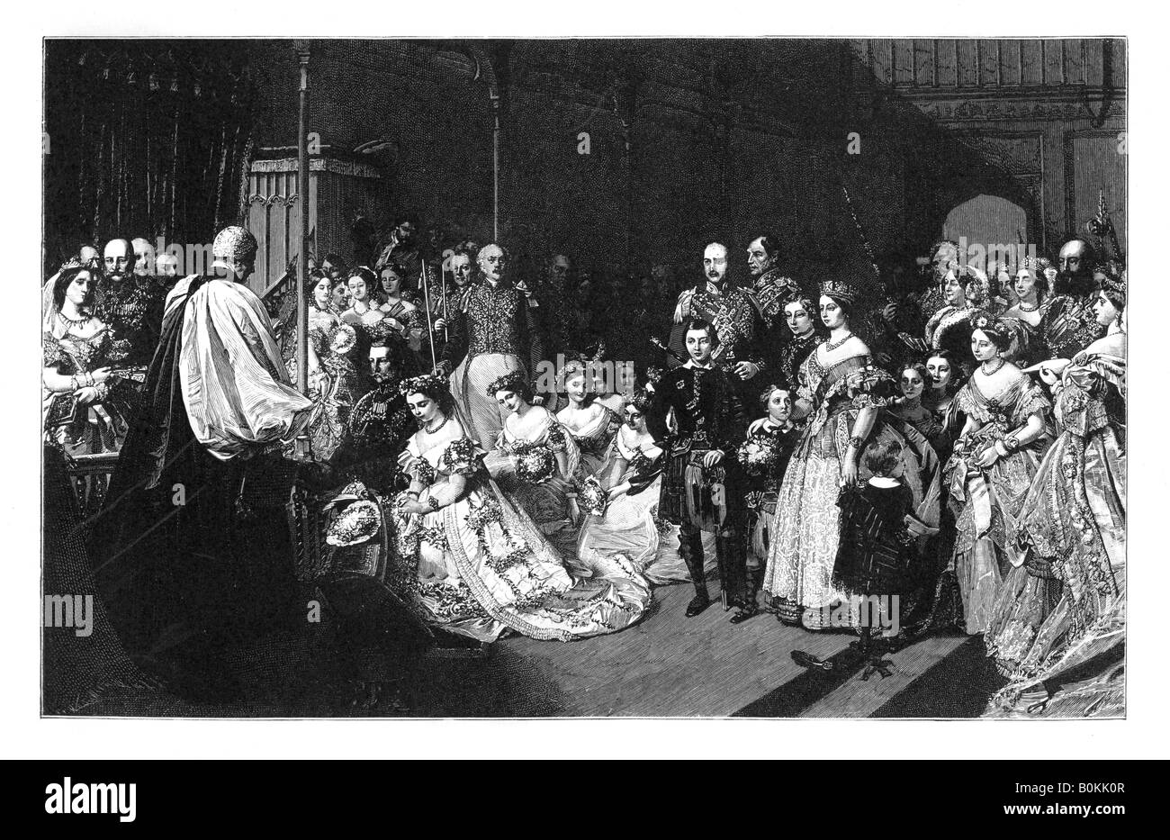 Il matrimonio della Principessa Reale e l'imperatore Federico III, 25 gennaio 1858, (c1888). Artista: sconosciuto Foto Stock