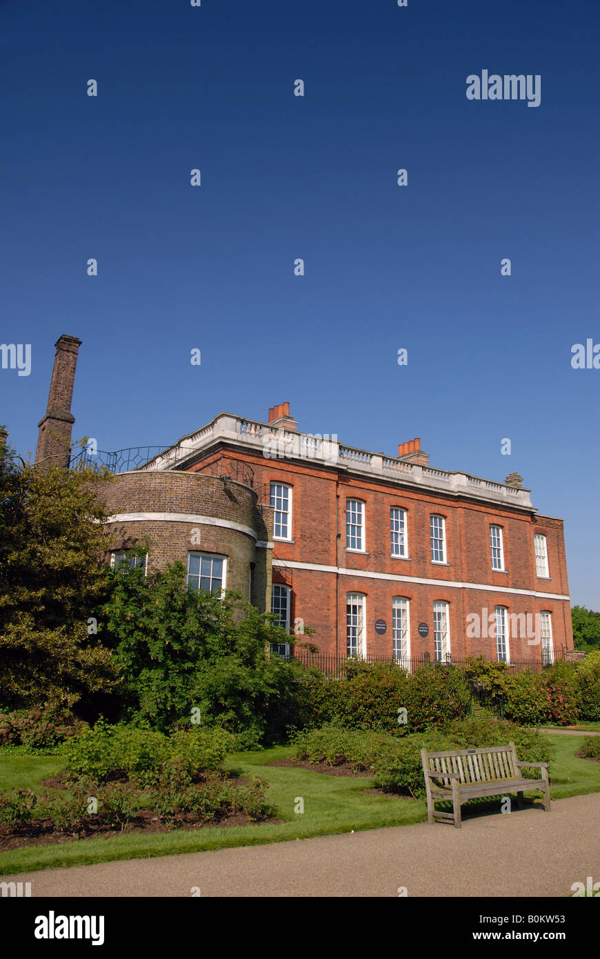 La parte posteriore di Ranger's House (Casa del Wernher Collection) a Greenwich, London, Regno Unito Foto Stock