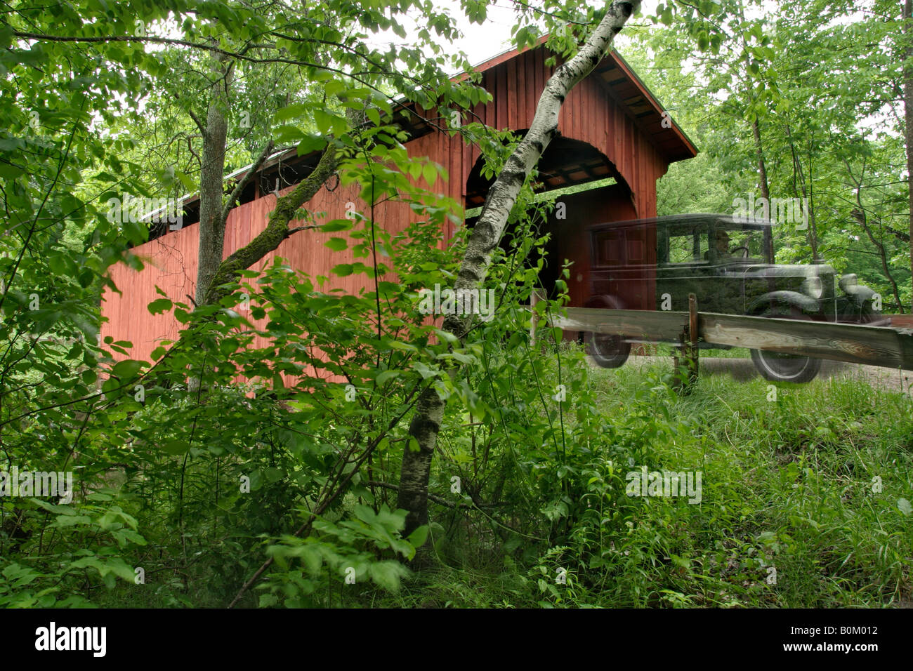 "Risate House ponte coperto' Northfield VT Foto Stock