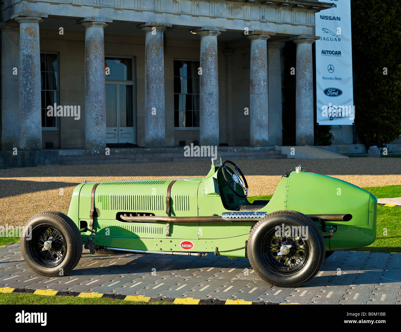 British Racing Green era la formula uno F1 auto auto singolo sedile automobile classic vintage veterano Foto Stock