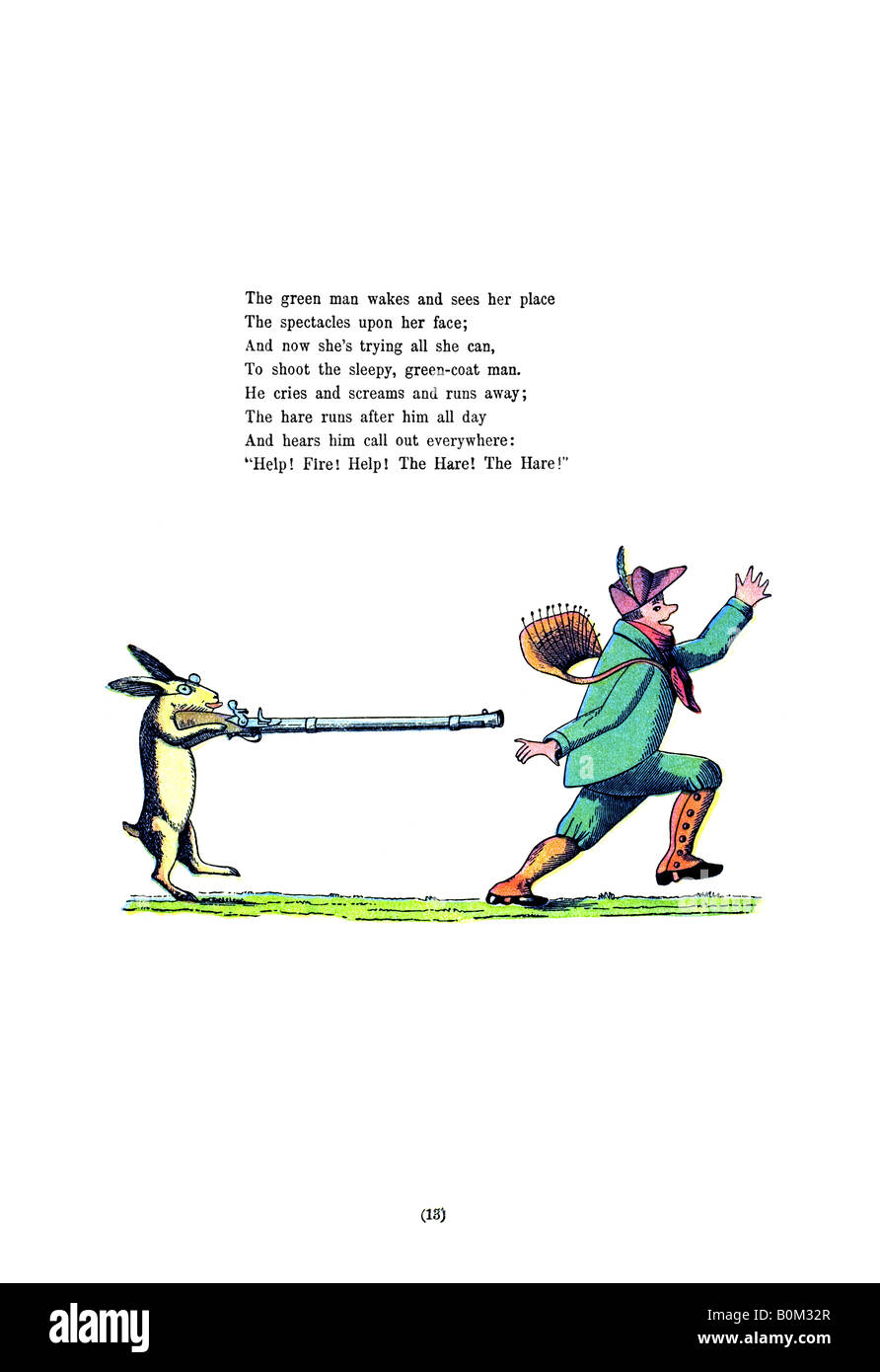 Inglese Struwwelpeter 14 la storia della Wild Huntsman b Foto Stock