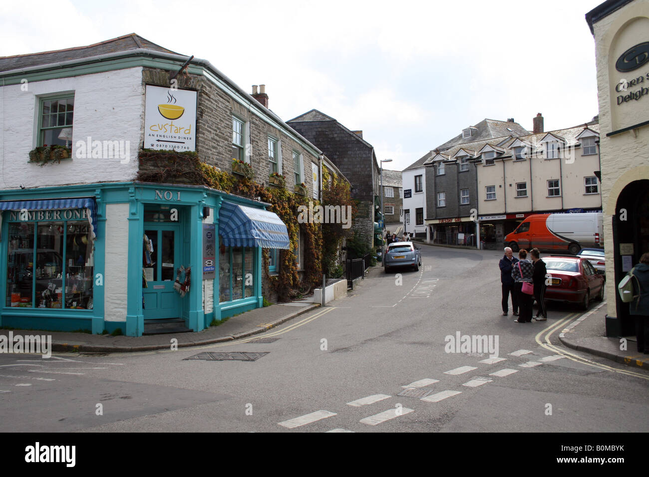 Il centro della città PADSTOW. La Cornovaglia. In Inghilterra. Foto Stock