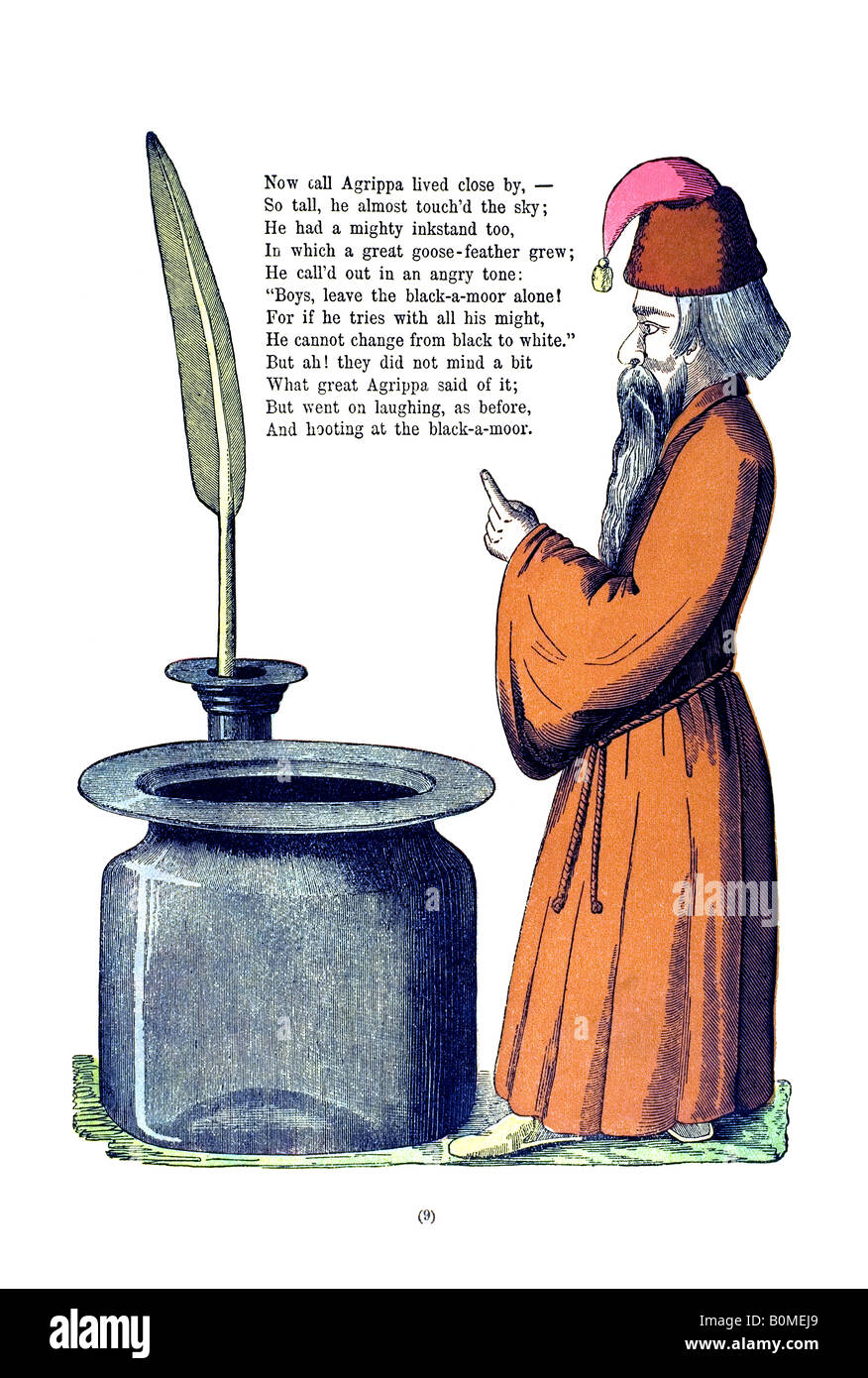 Inglese Struwwelpeter 11 La storia dell'Inky Boys b Foto Stock