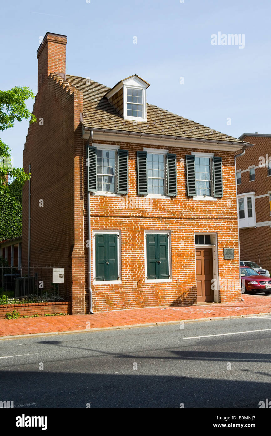 La casa di bandiera e stella Lamas Museo Banner Baltimore, Maryland Foto Stock