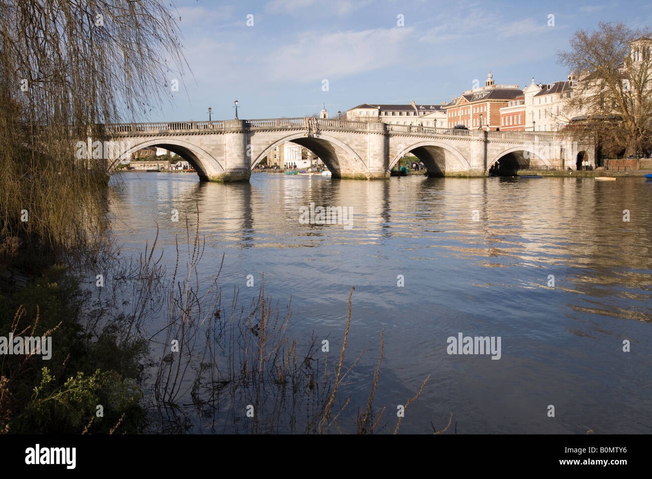 Richmond Bridge a Richmond upon Thames, Surrey. Regno Unito. Foto Stock