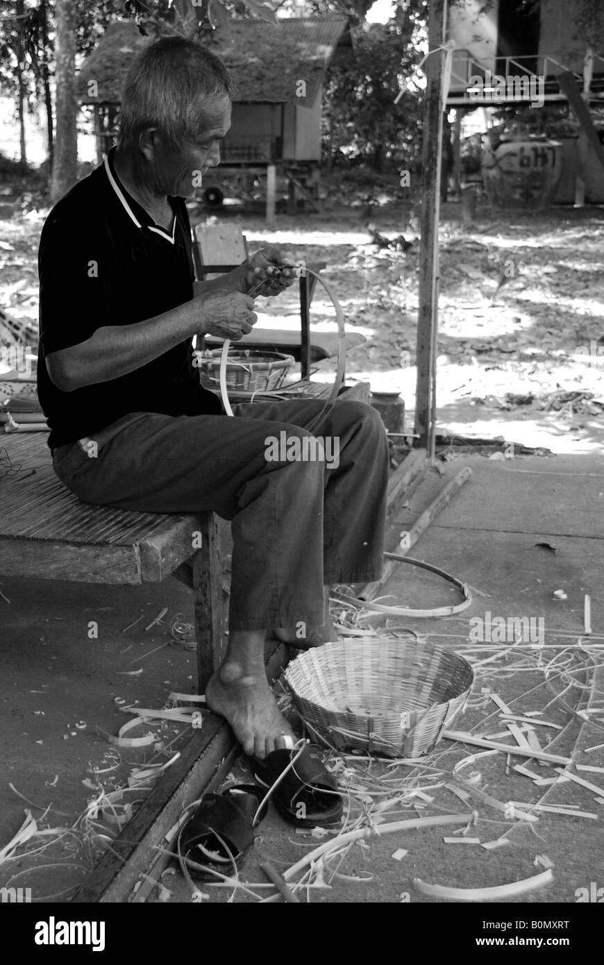 Agricoltore in northe oriente thailandia Foto Stock