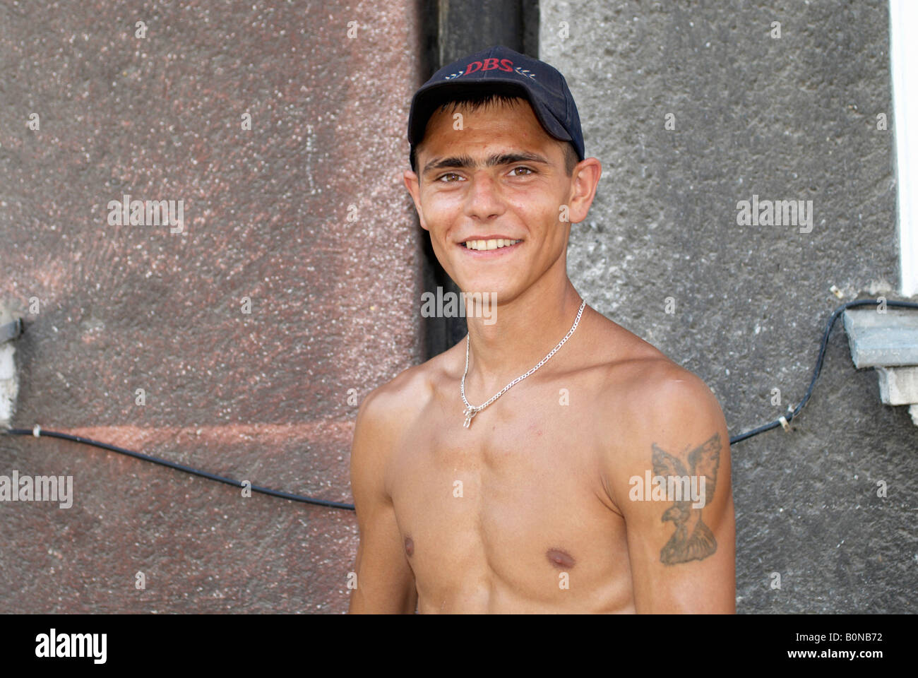 Ritratto di builder Foto Stock