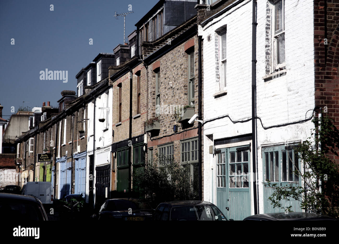 Mews case in London Hampstead Foto Stock