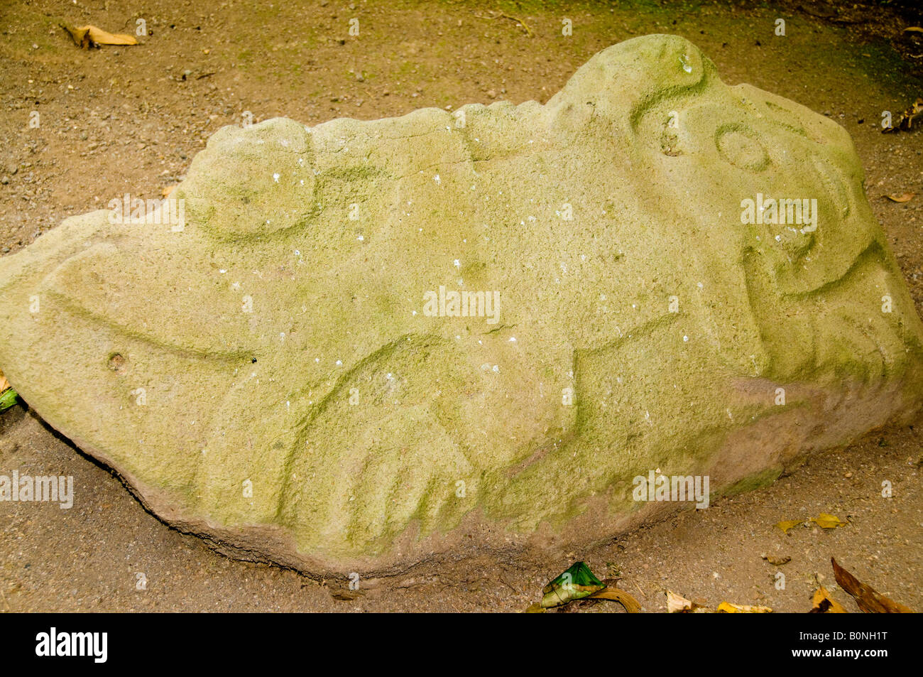 COSTA RICA sito scavato di pre colombiana città MONUMENTO DEL CITTADINO DI GUAYABO vicino alla città di Turrialba Foto Stock