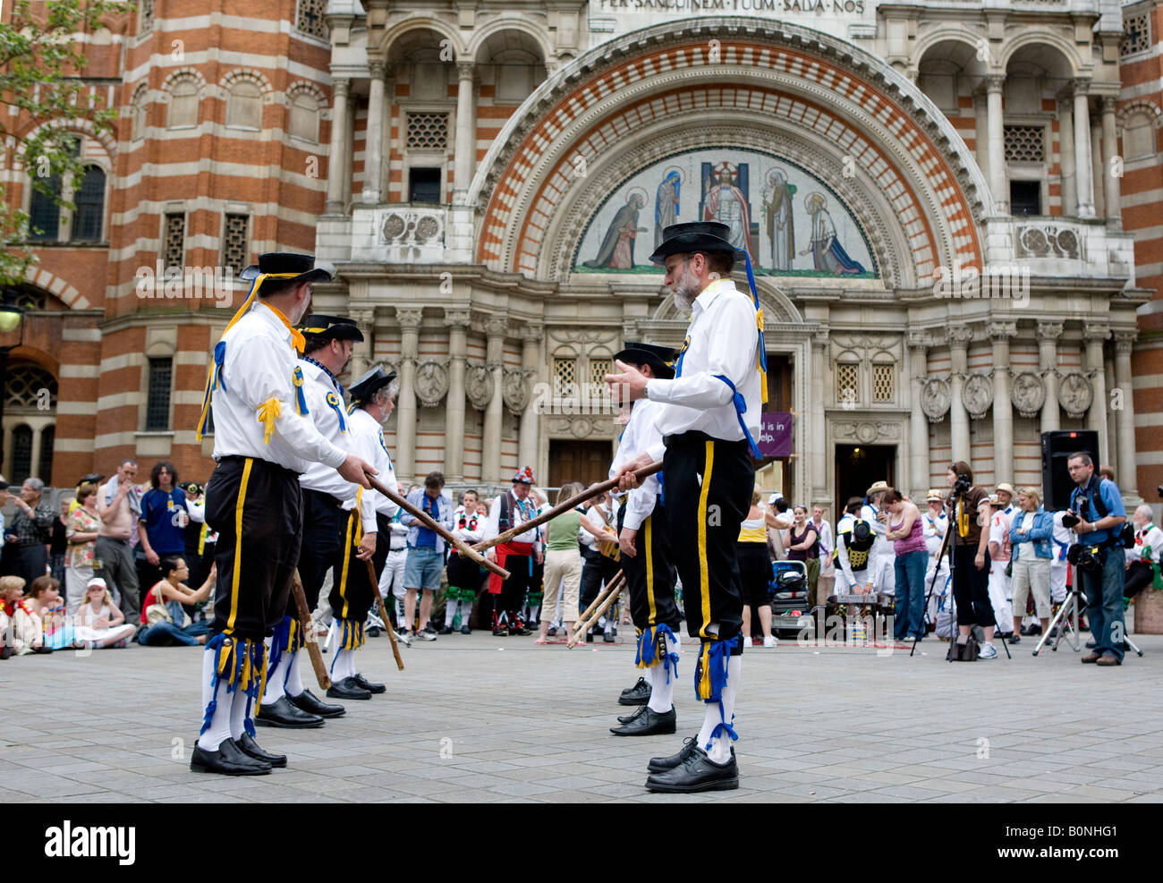 Morris ballerini in London UK Europa Foto Stock