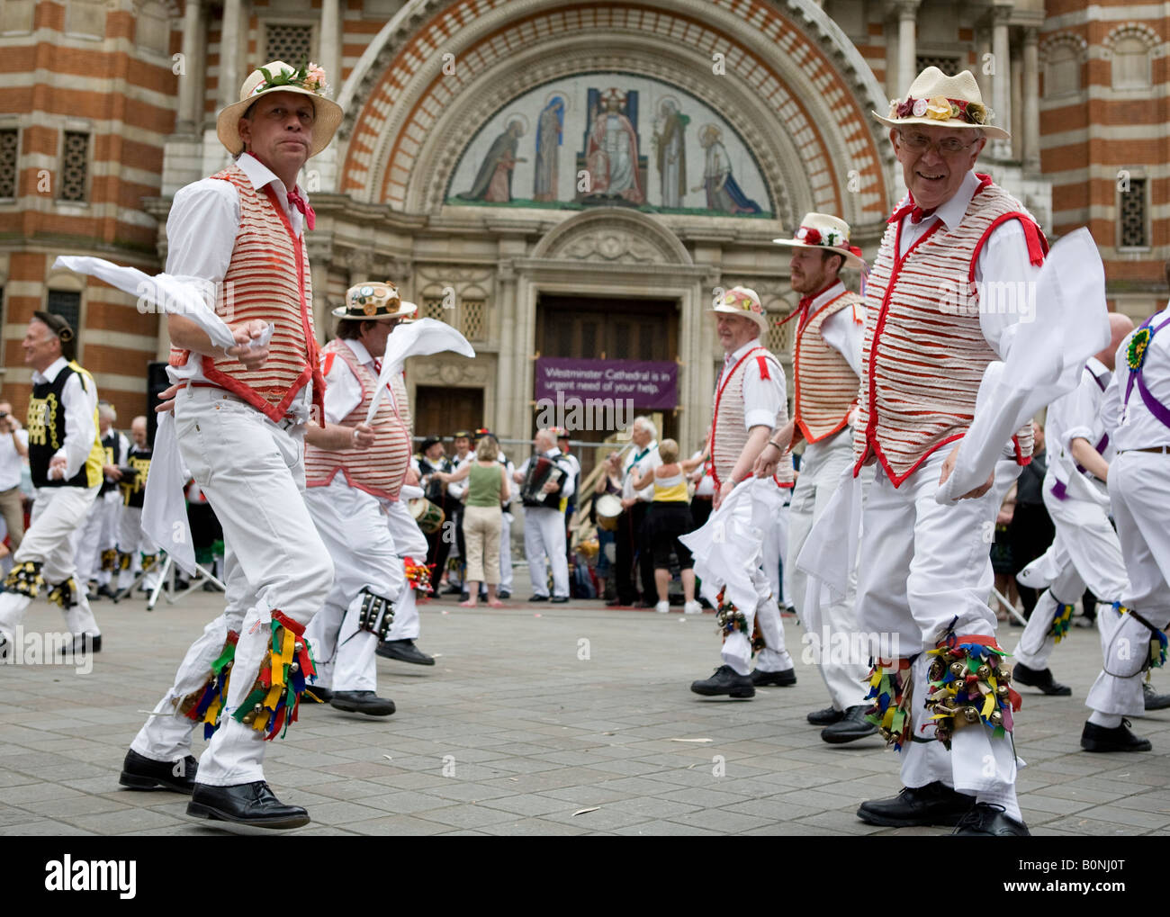 Morris ballerini in London UK Europa Foto Stock