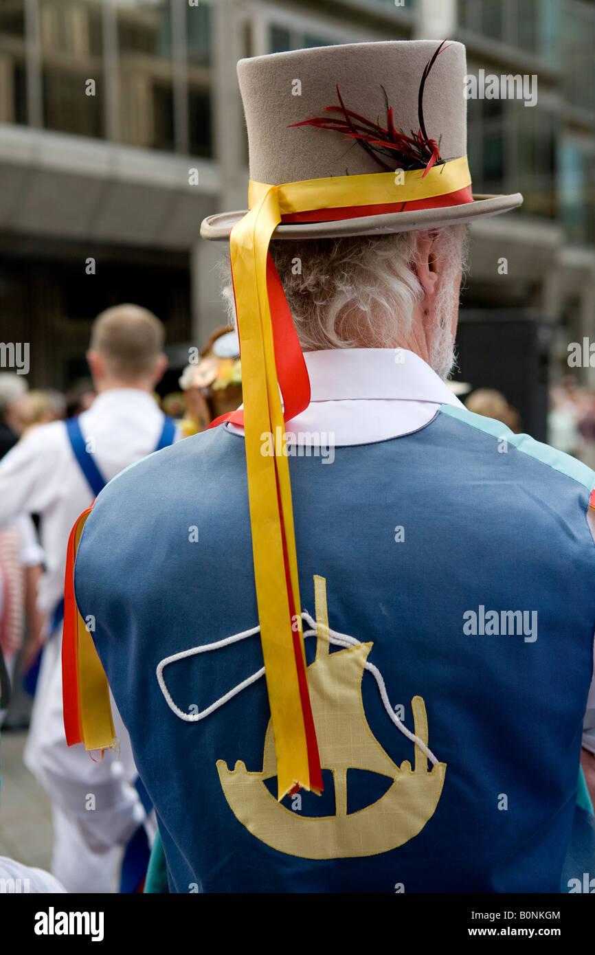 Morris ballerino In Hat a Londra Regno Unito Europa Foto Stock