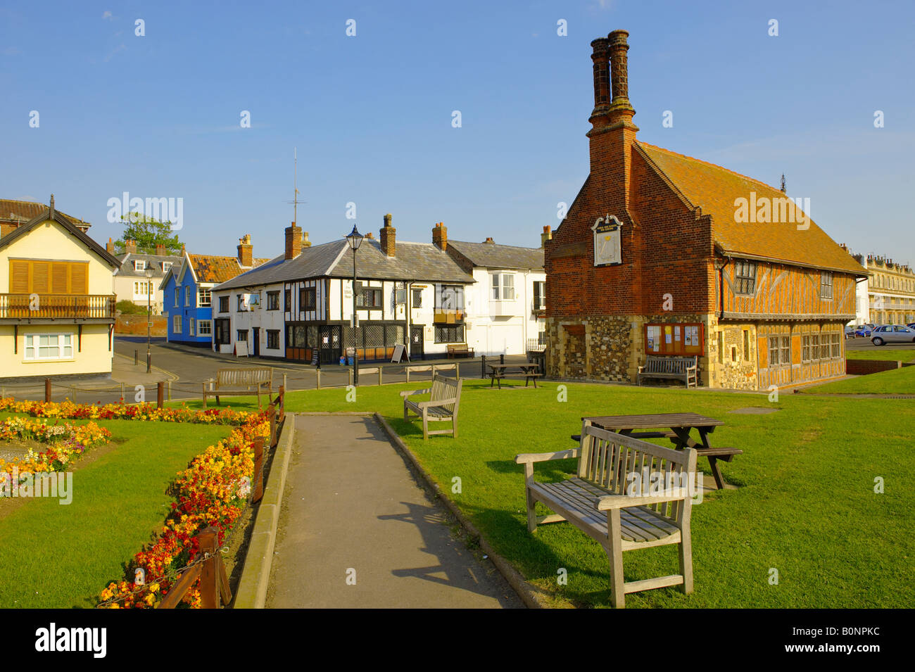 Discutibile Town Hall - Aldeburgh Suffolk Foto Stock