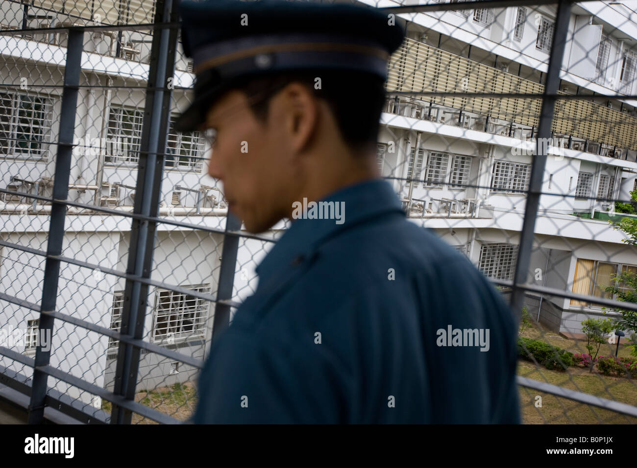 Funzionario delle carceri guardia, Onomichi prigione, Giappone. Foto Stock