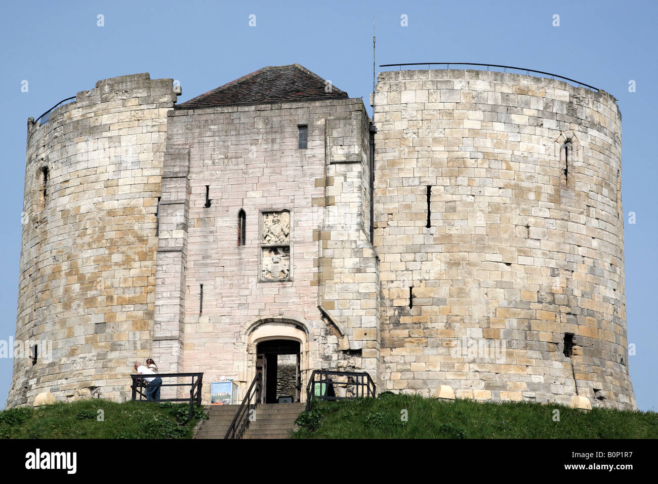 Cliffords Tower un english heritage site tower street york North Yorkshire England Regno Unito Foto Stock