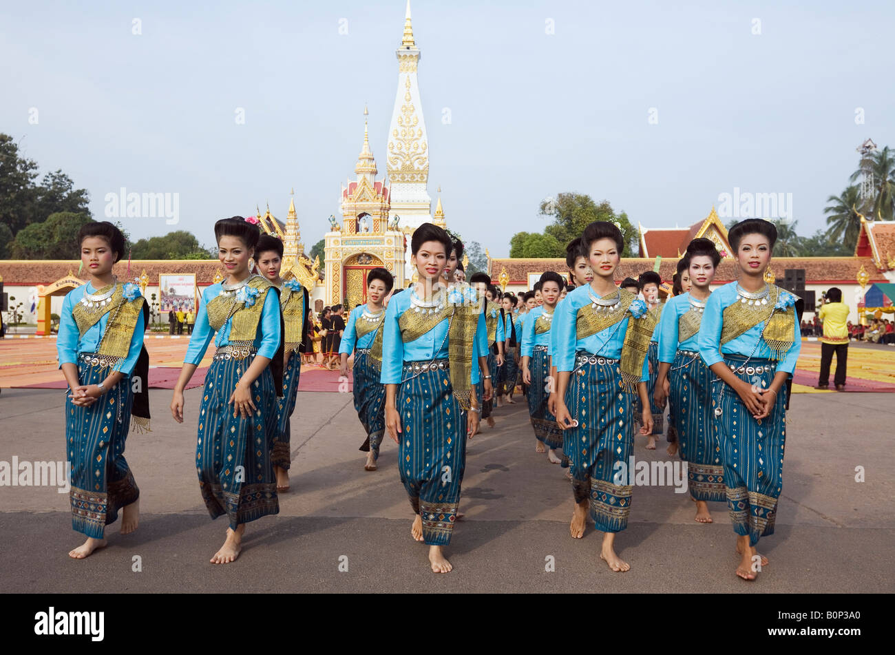 Ok Phansa festival - che di Phnom, Nakhon Phnom provincia, Thailandia Foto Stock