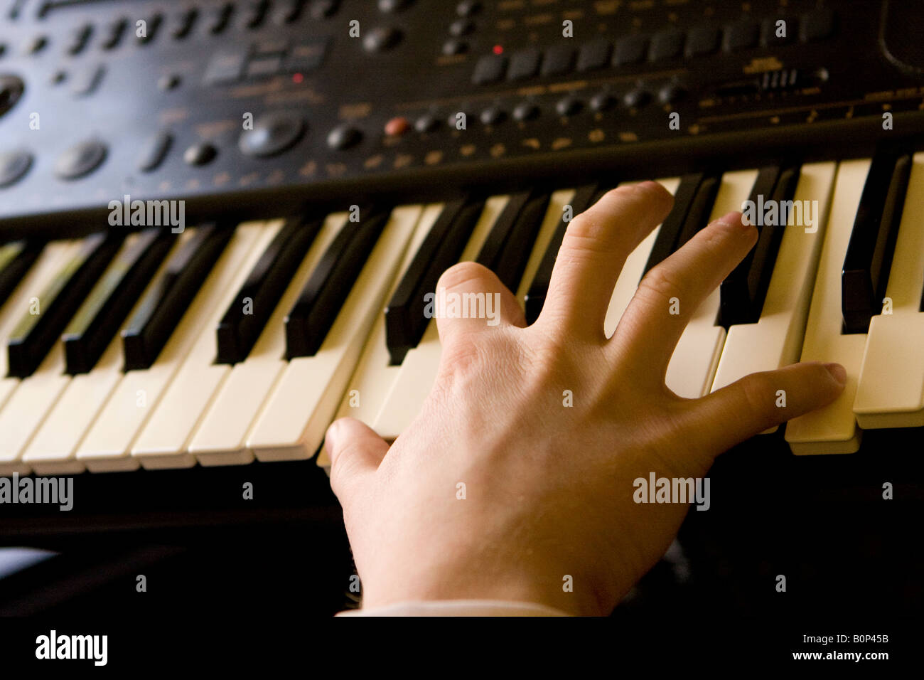 Tastierista Foto Stock