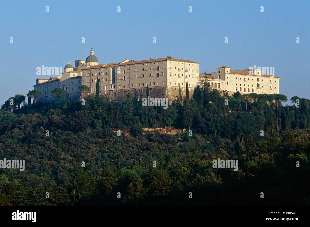 Monte Cassino, Kloster, Montecassino, Gründungskloster des Benediktinerordens Foto Stock