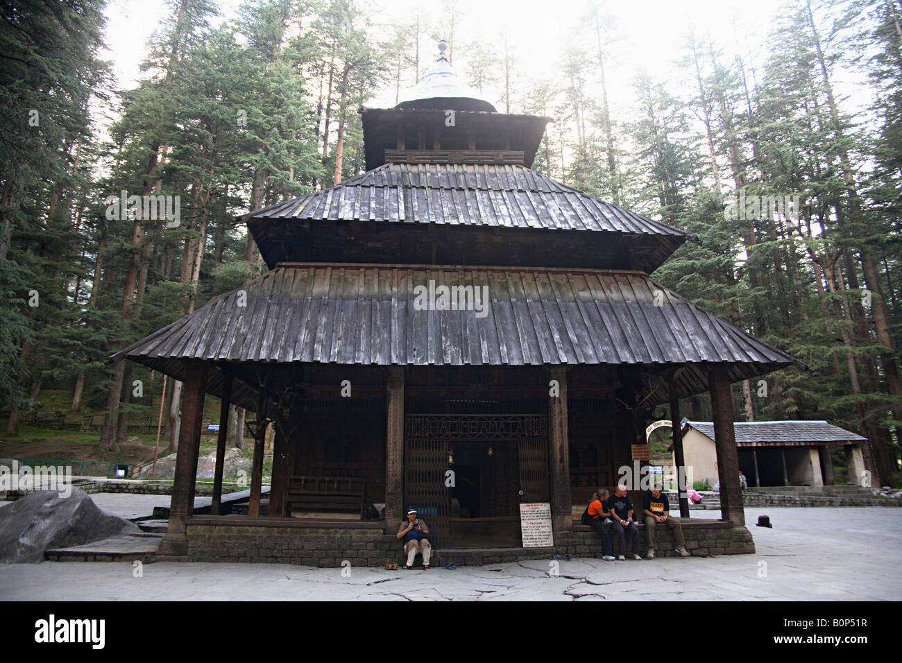 Hadimba tempio a Manali Himachal Pradesh, India Foto Stock