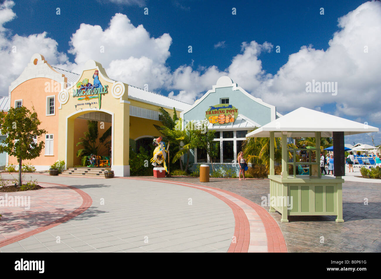 La Cruise Terminal portuale di Grand Turk Turks e Isole Caicos i territori britannici d'oltremare Foto Stock