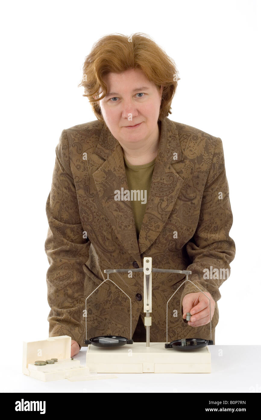 Docente di Fisica Foto Stock