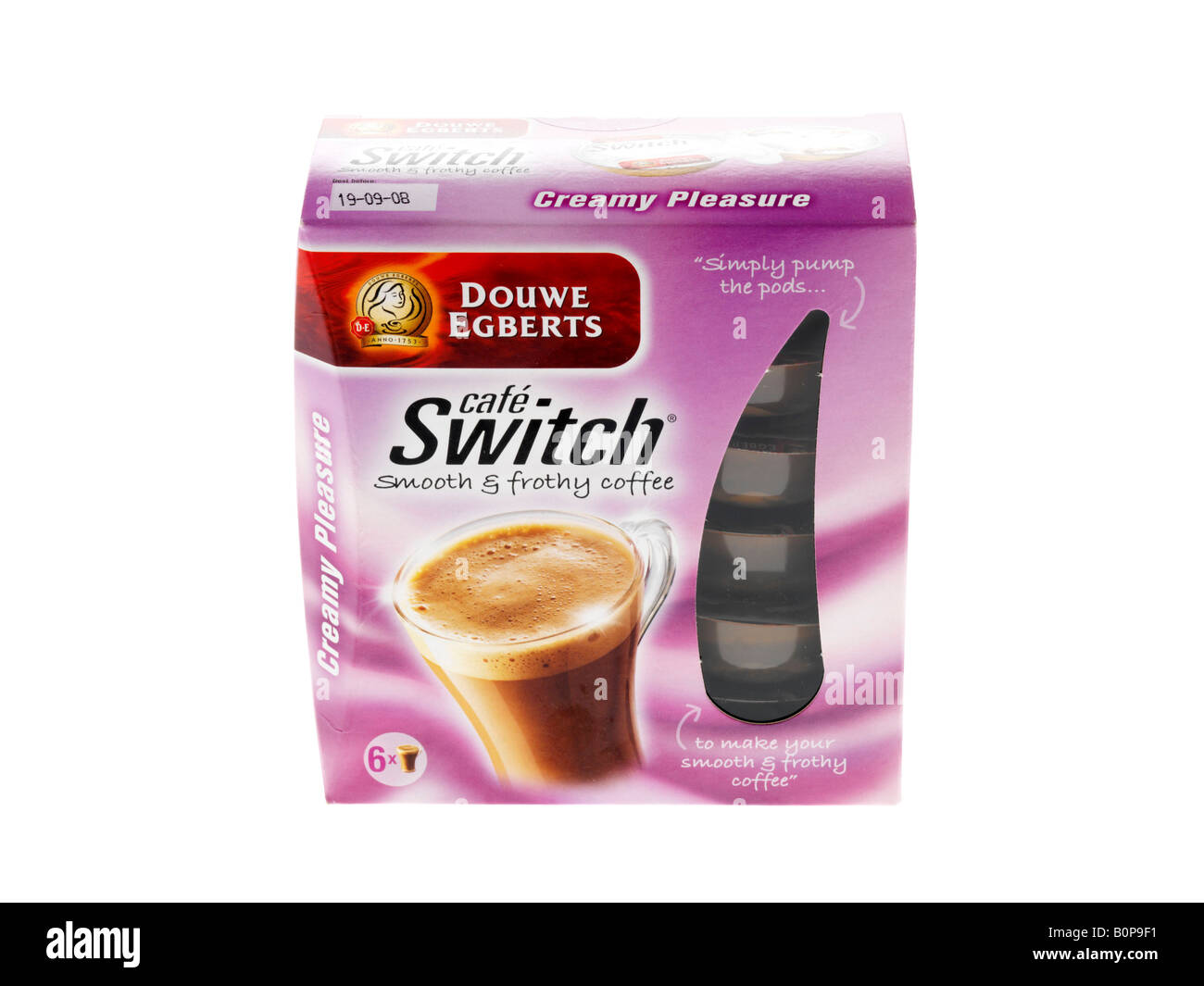 Instant caffè in cialde Foto Stock