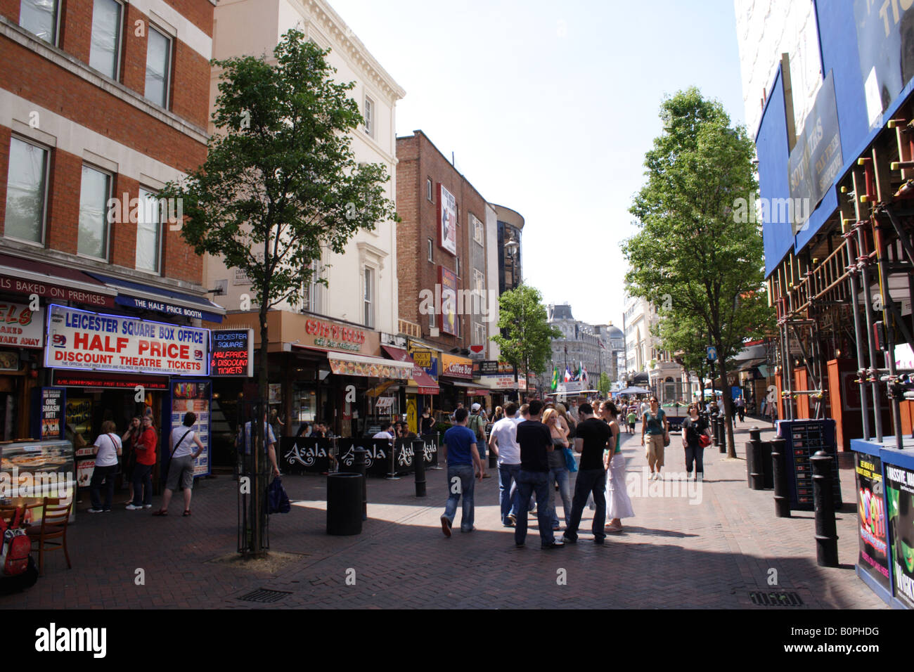 Leicester Square Londra Foto Stock