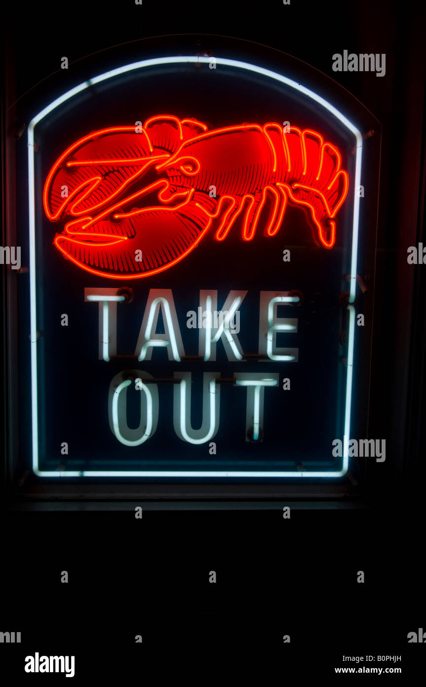 Red Lobster ristorante tak fuori segno Foto Stock