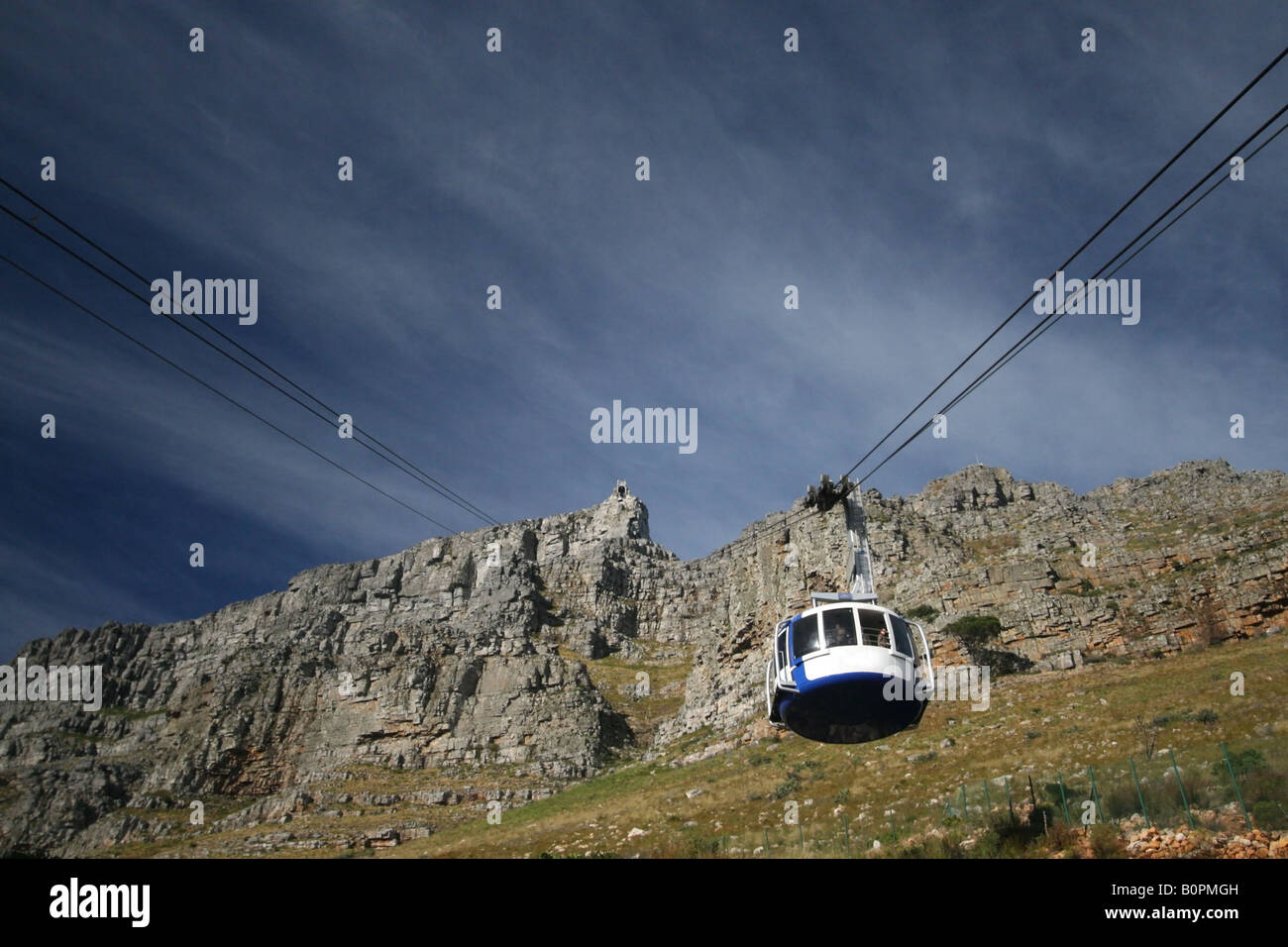 Città del Capo e di Table Mountain e funivia Foto Stock
