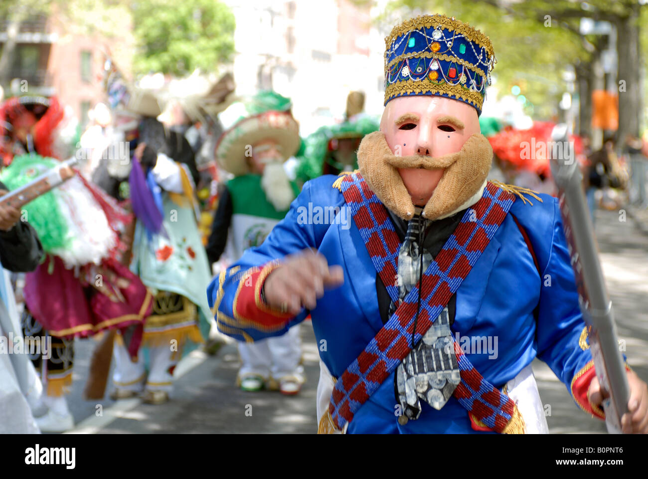 Gli americani messicani in Cinco de Mayo Parade di New York Foto Stock