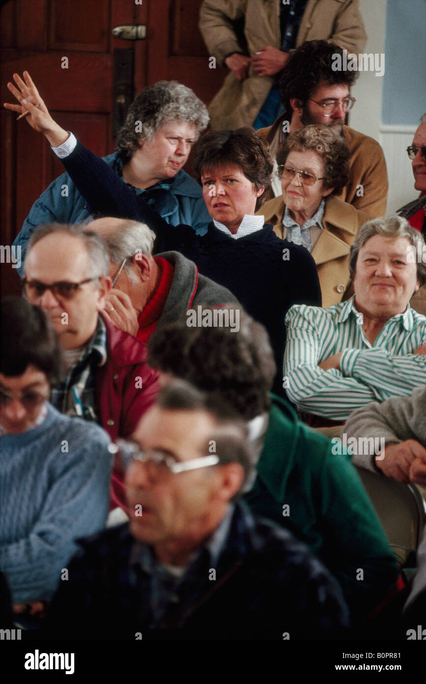 Il Town Meeting in Panton Vermont Foto Stock