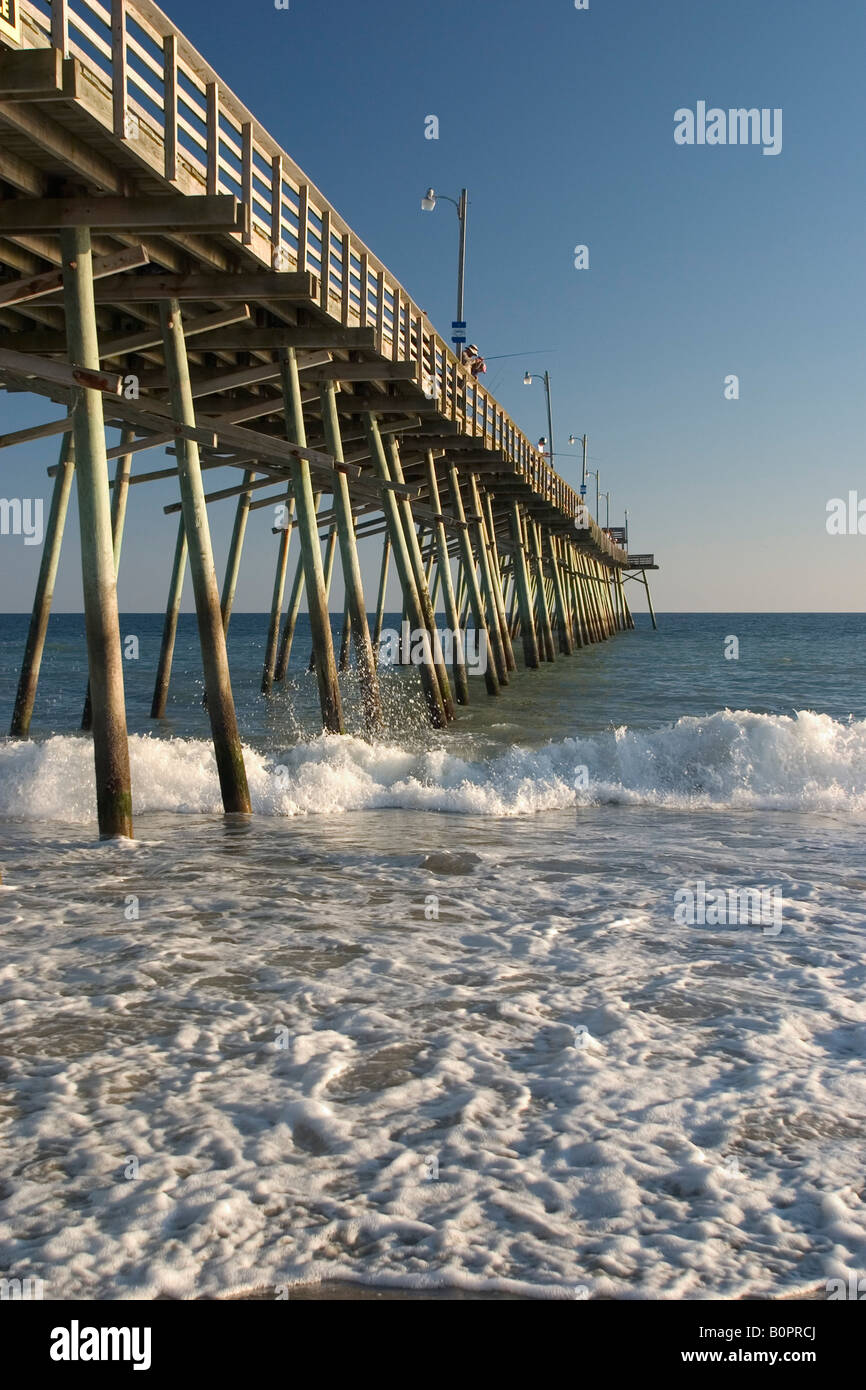 Ingresso boga Pier, Isola di Smeraldo, Carolina del Nord Foto Stock