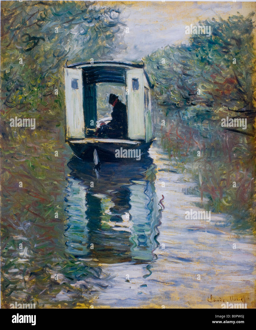 La barca Studio 1876 Claude Monet Foto Stock