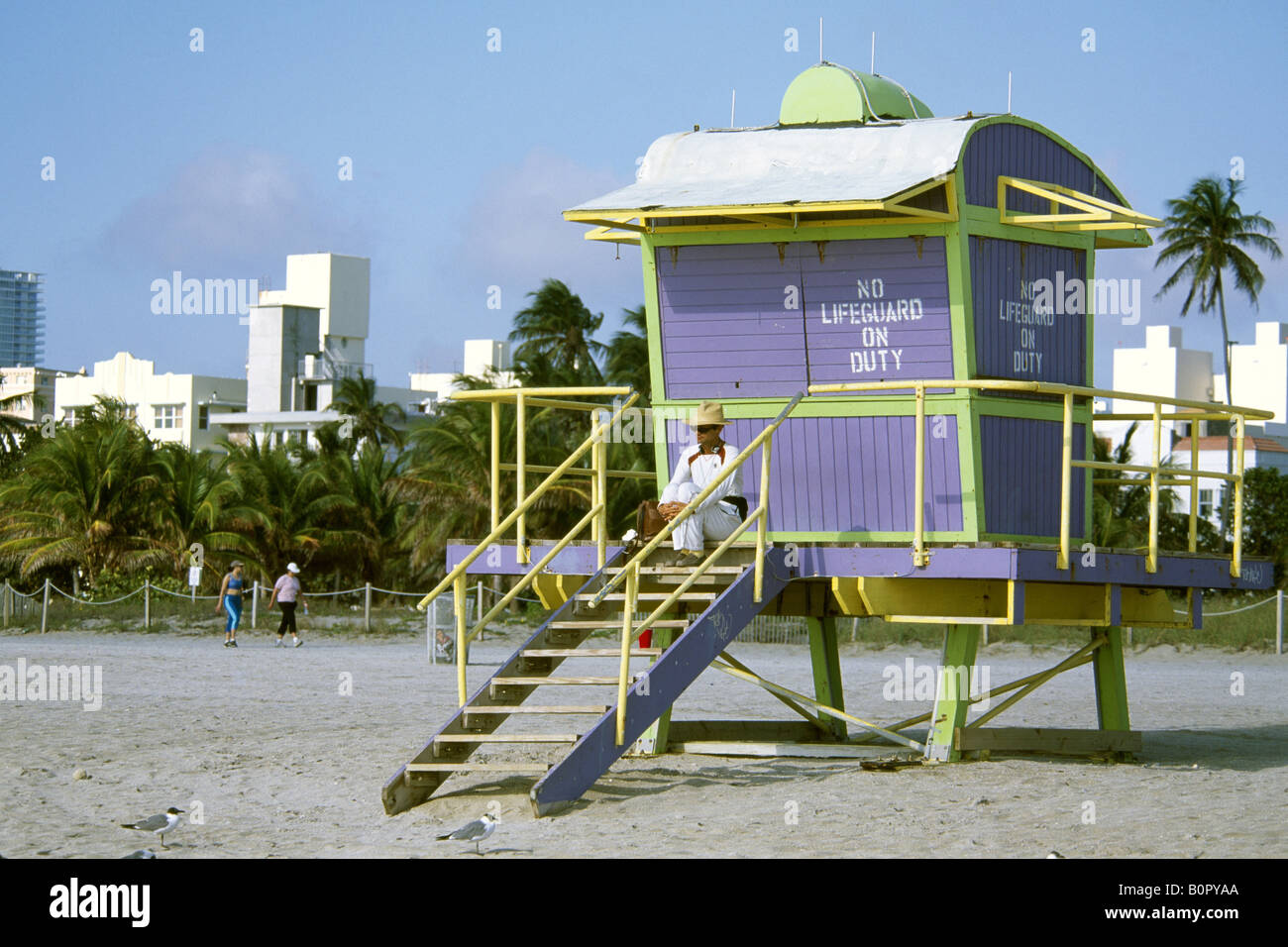 Life Guard South Beach Miami Beach Miami Florida USA Foto Stock