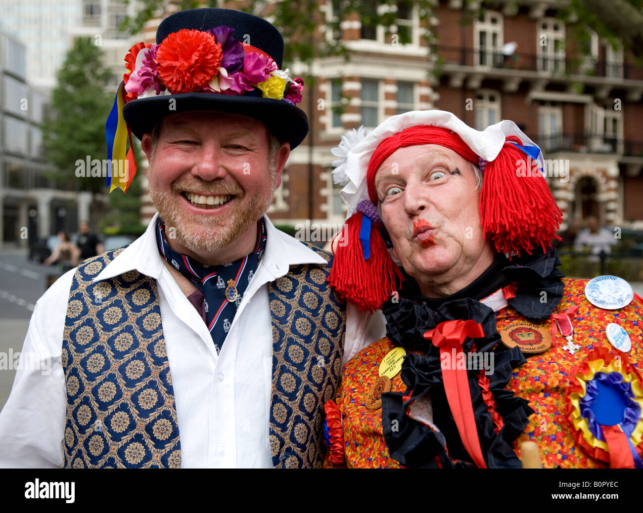 Morris ballerini in London UK Europa Foto Stock