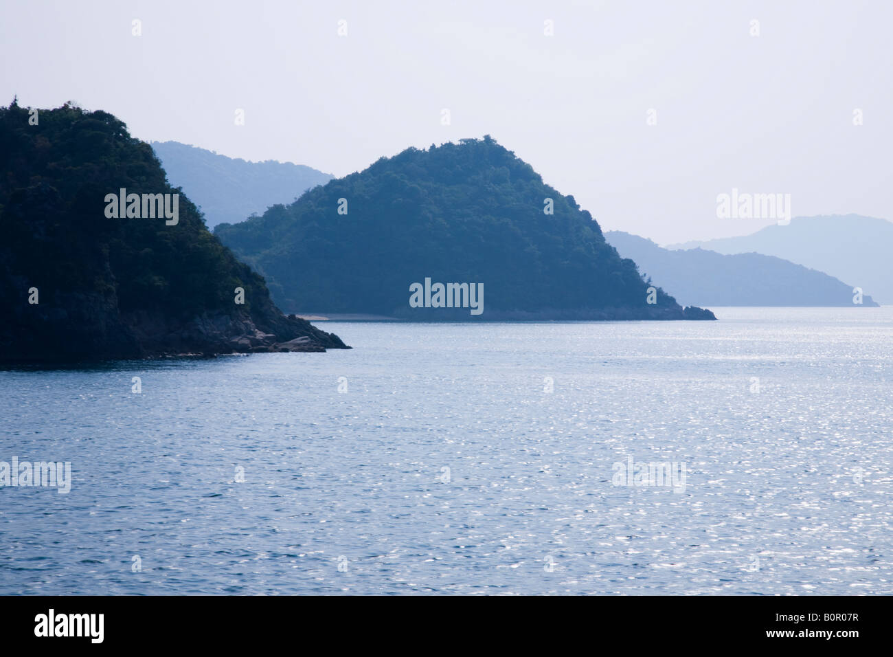 Isole nel mare interno Foto Stock