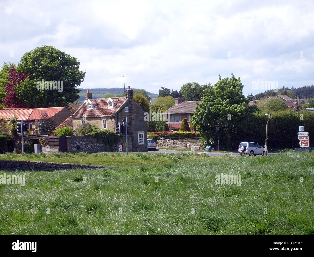 Borgo rurale di Burniston, North Yorkshire, Inghilterra. Foto Stock