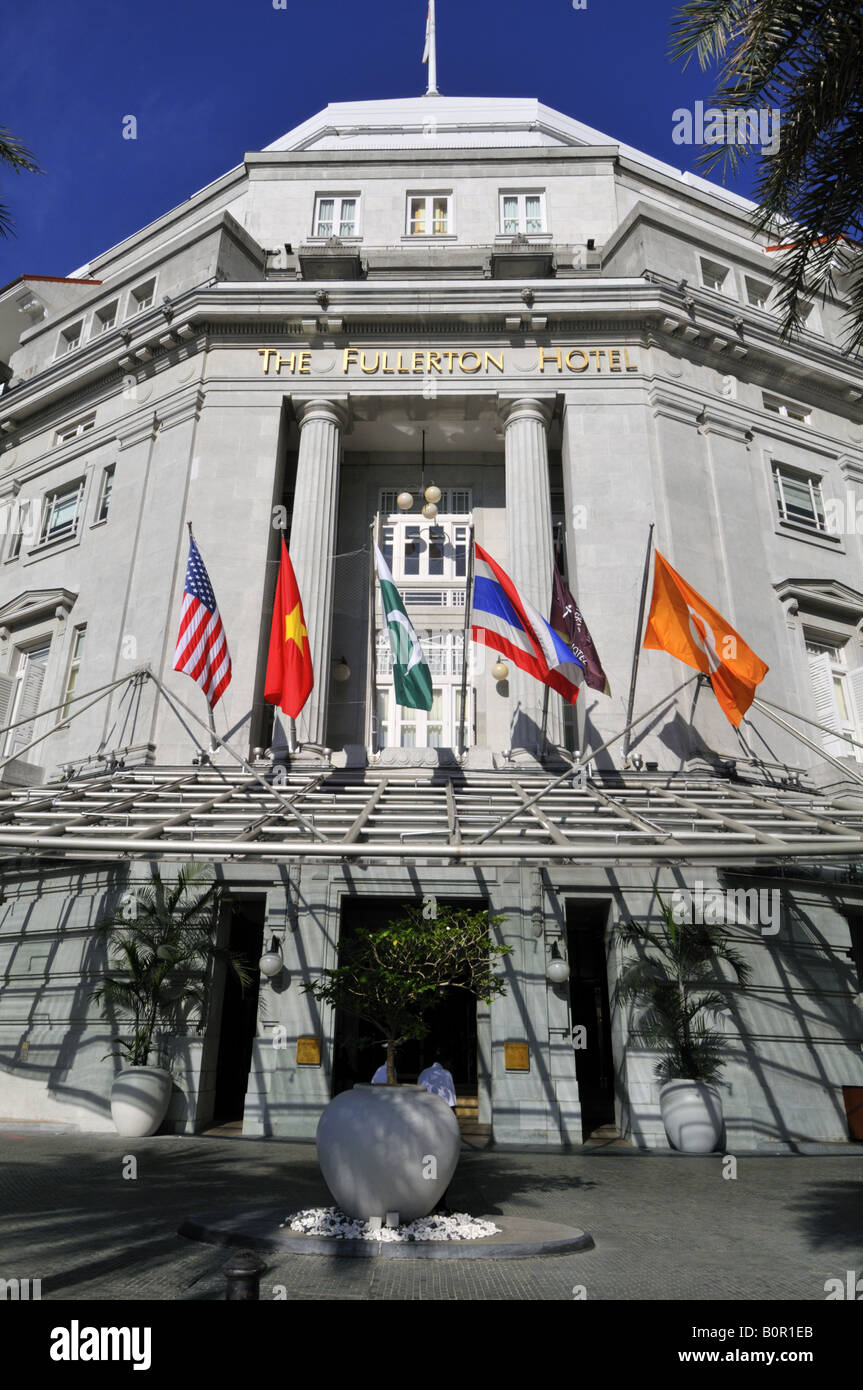 Sei stelle Fullerton hotel Singapore Foto Stock