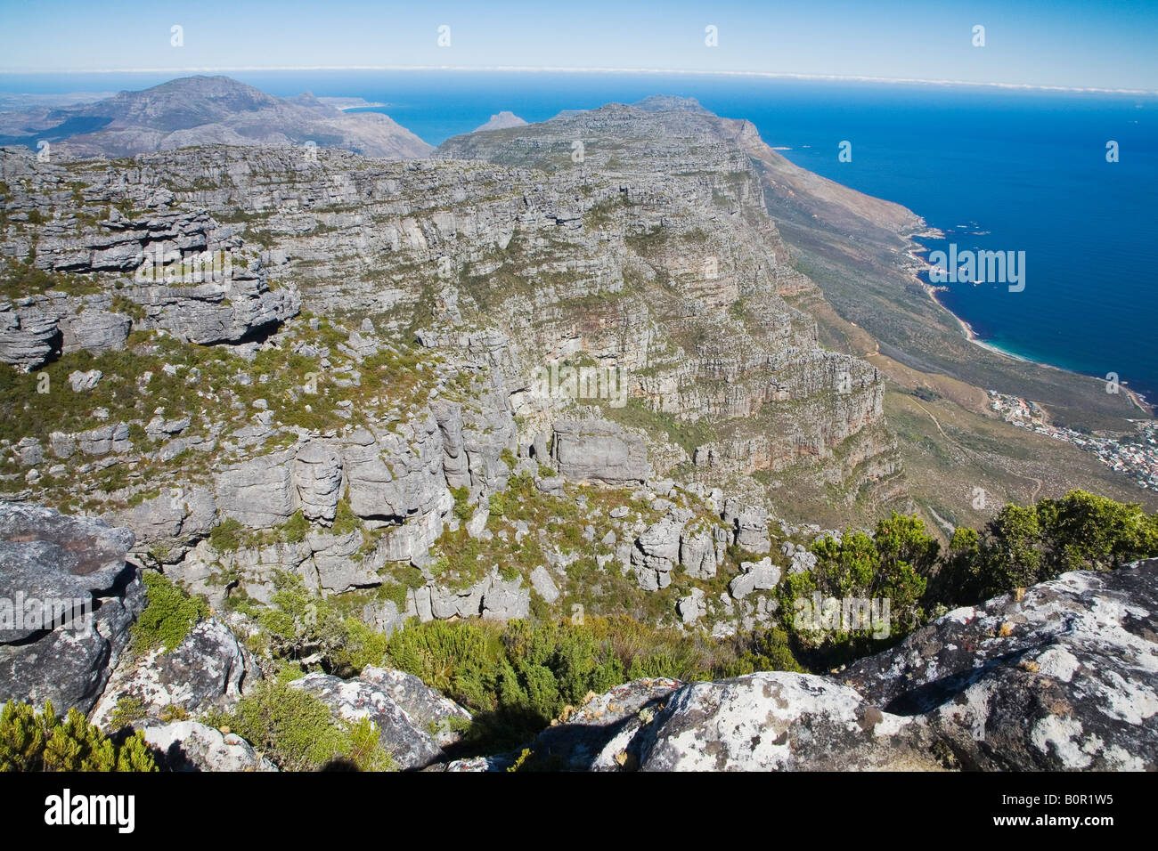 Una vista dalla Montagna della Tavola Foto Stock