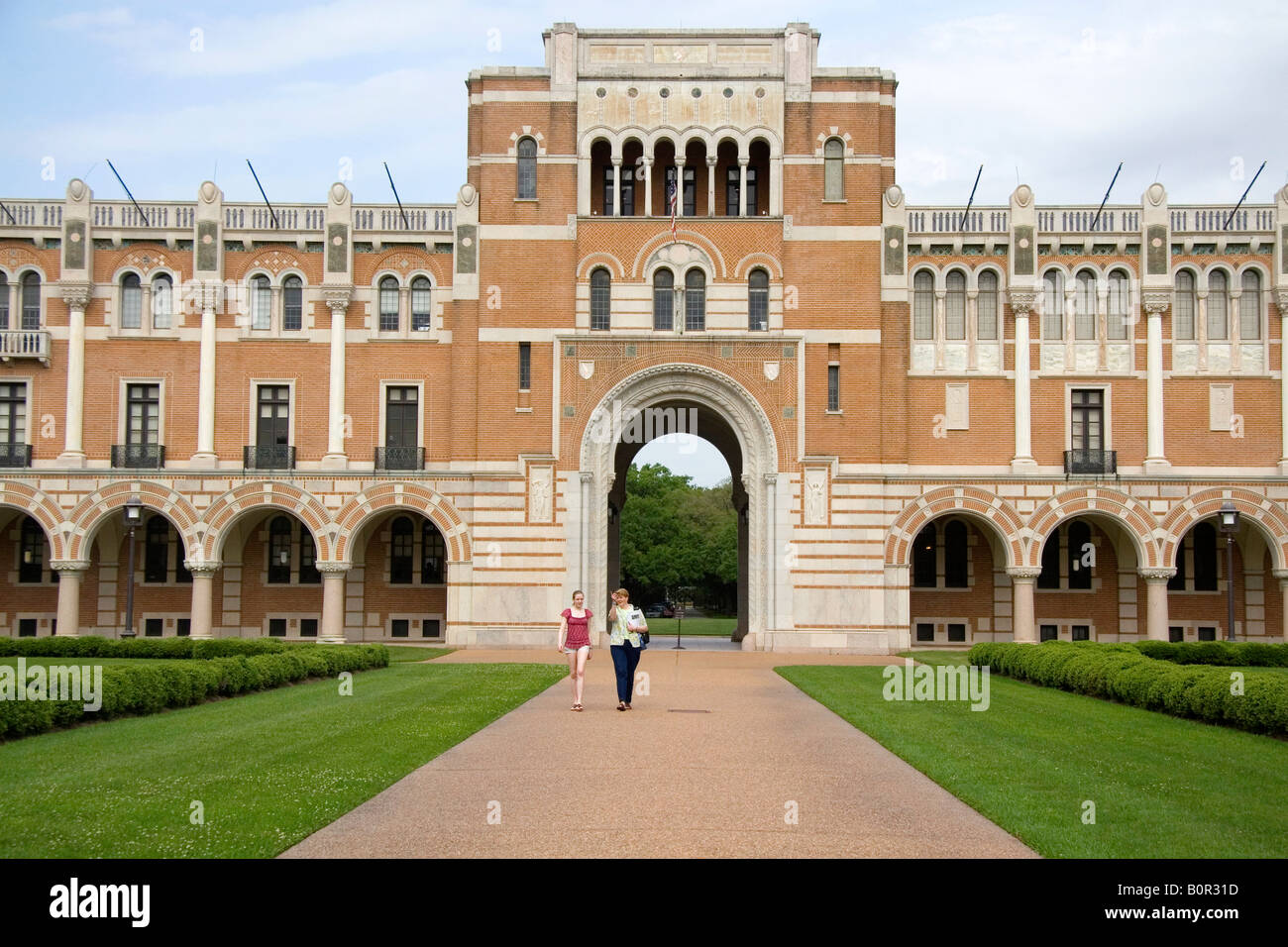 Lovett Hall nel campus di William Marsh Rice University di Houston in Texas Foto Stock