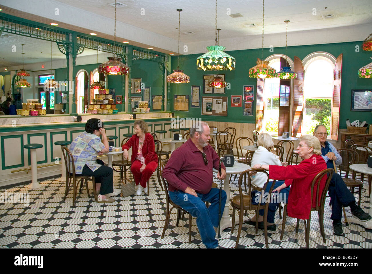 La gelateria a Blue Bell Creameries Brenham in Texas Foto Stock