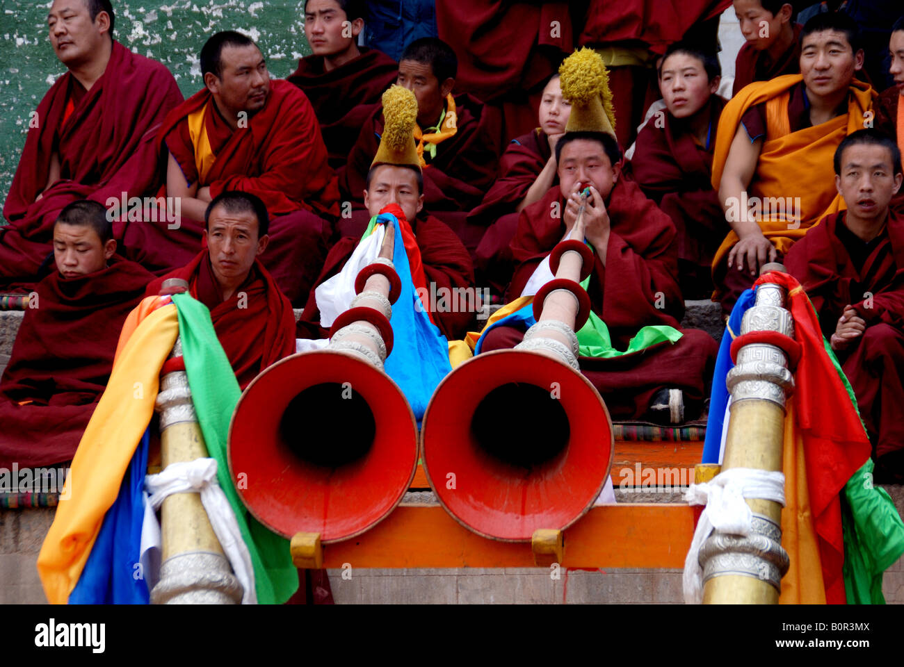 Sette buddiste Festivals Foto Stock