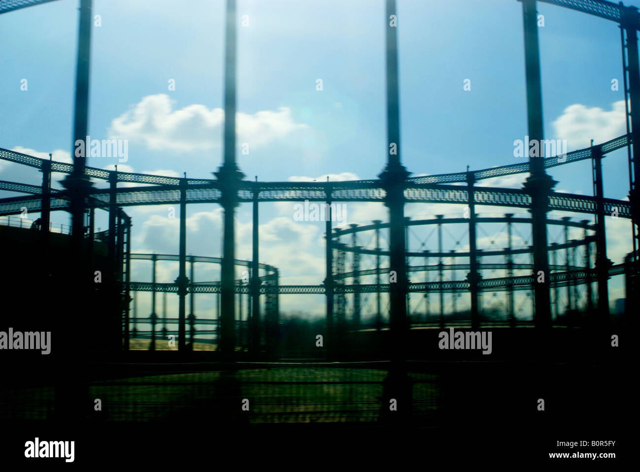 Gas impoverito di impianti di magazzinaggio nel Tamigi corridoio che servono Londra e il sud-est del Regno Unito Foto Stock