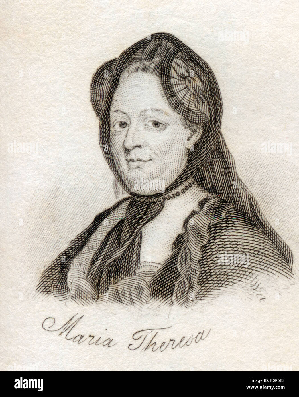 Maria Teresa, 1717 - 1780. Arciduchessa d'Austria e Regina d'Ungheria, Croazia e Boemia. Foto Stock