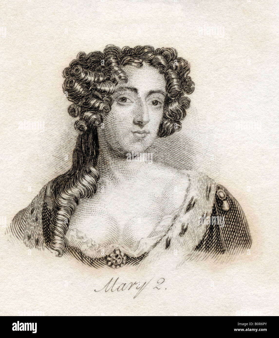 Maria II, 1662 - 1694. Regina di Inghilterra Scozia e Irlanda, 1689 - 1694. Foto Stock