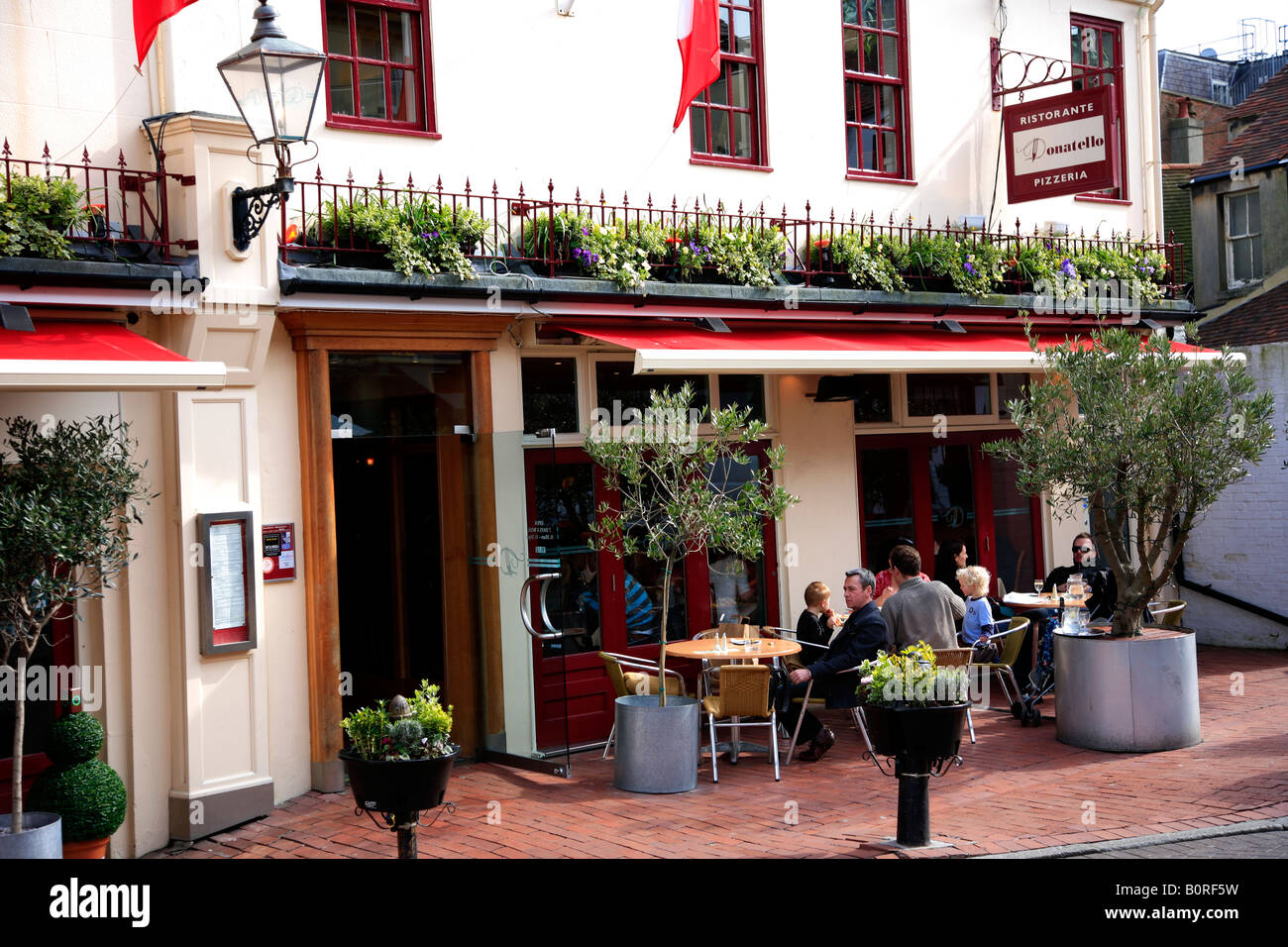 Donatellos ristorante italiano le corsie a Brighton Sussex England Regno Unito Regno Unito Foto Stock