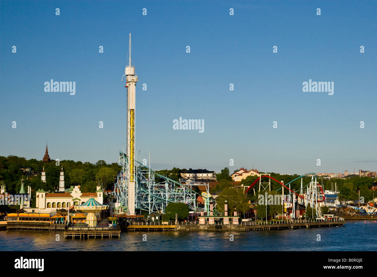 Parco dei divertimenti di Gröna Lund, Stoccolma, Svezia Foto Stock